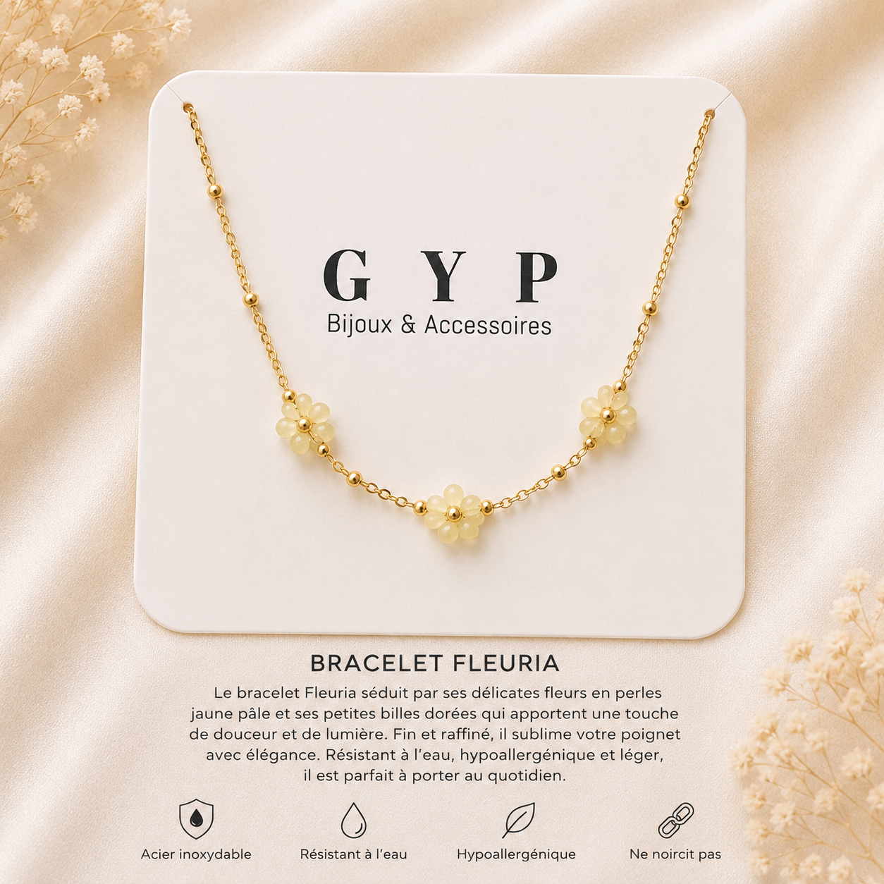 🌼 Bracelet Fleuria