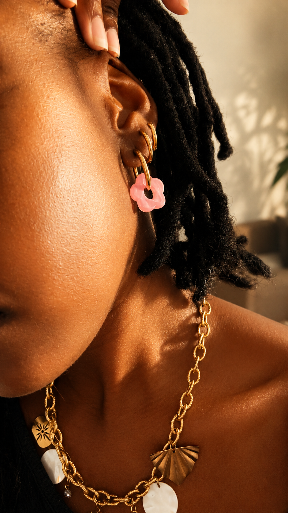 🌼 Boucles Fleur Colorées
