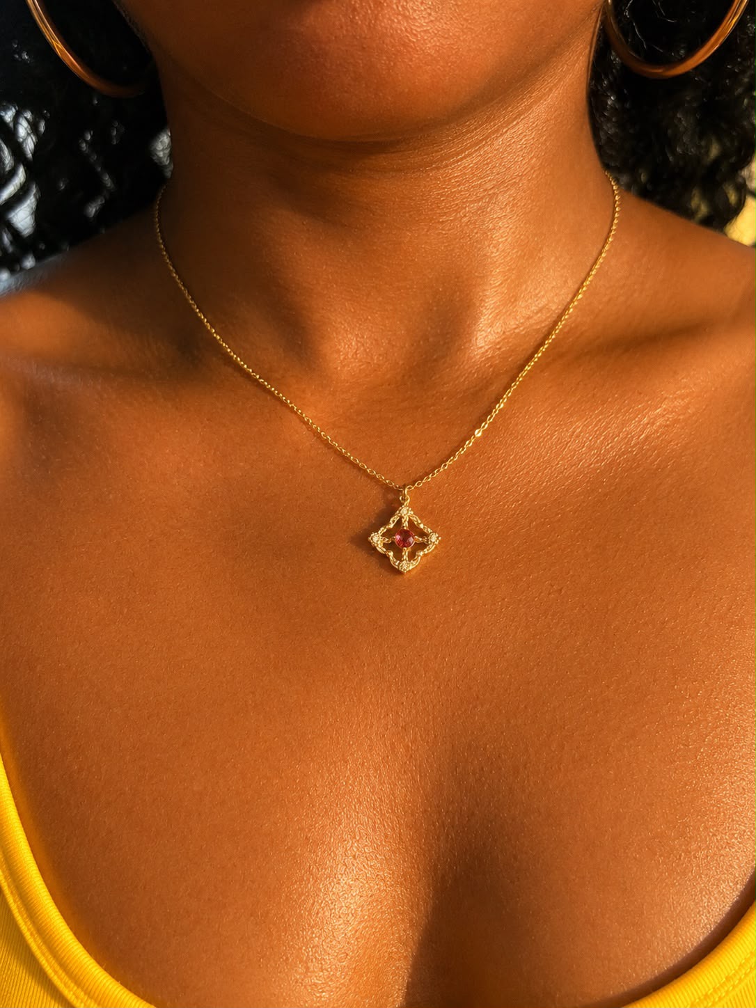 ❤️ Collier Rubis d'Élégance