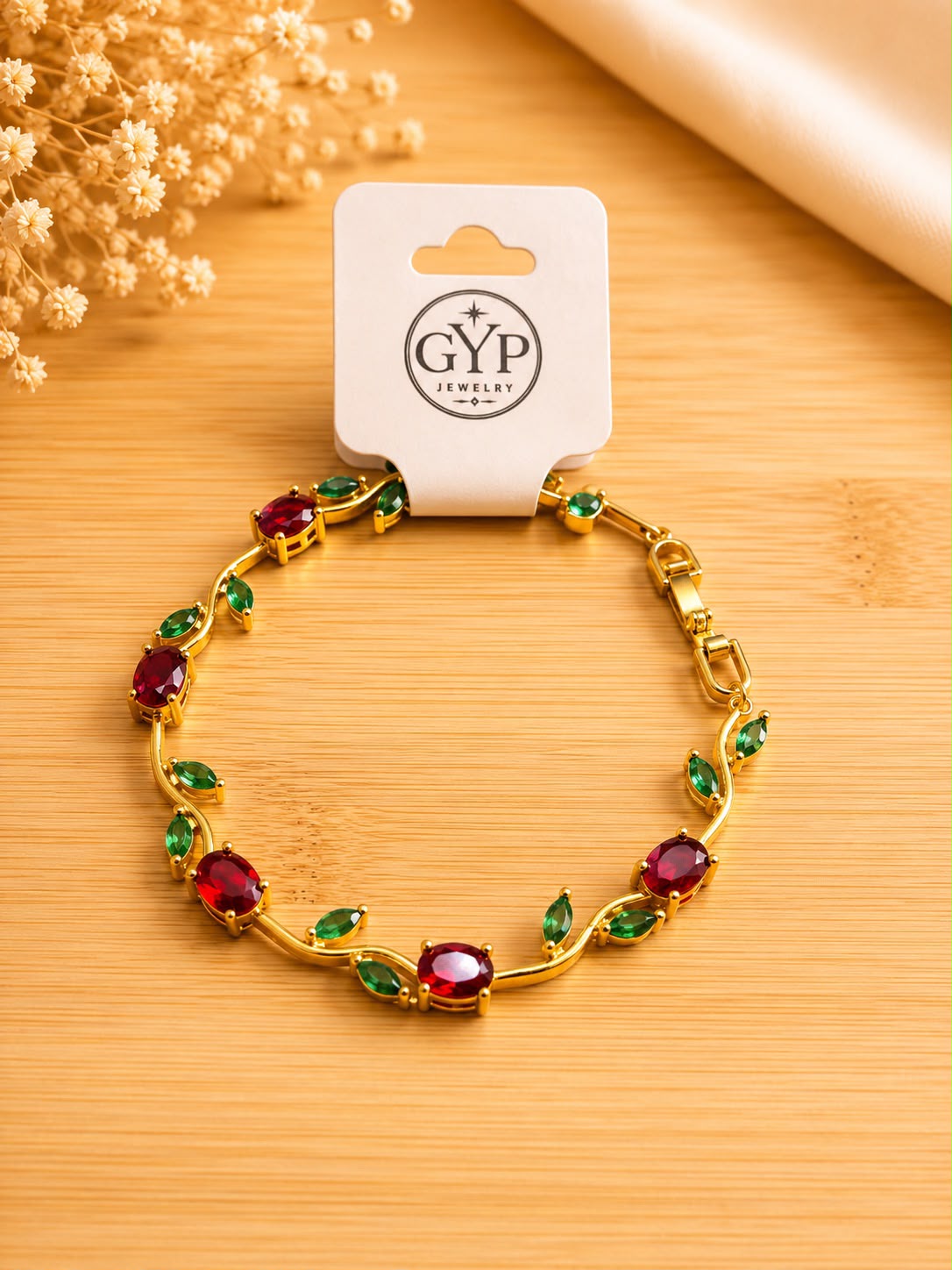 Bracelet Rubis Émeraude ⭐